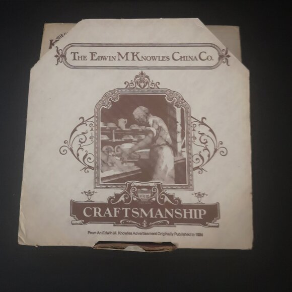 Vintage  Norman Rockwell 8" Christmas 1980 " Scotty Plays Santa" Plate - Picture 5 of 5